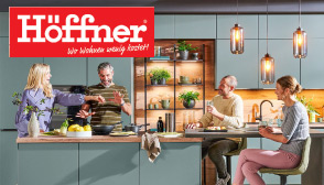 Voll ausgestattete Designerküche von Höffner